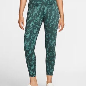 Nike One Women's Training Green Splatter Patterned Leggings Small NWT